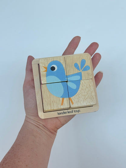 Tender Leaf Toys Wooden Animal Block Puzzle