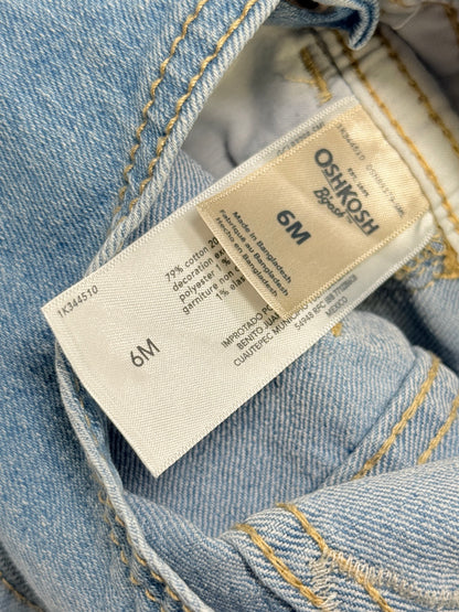 OshKosh B'gosh Light Wash Denim Shortalls 6M