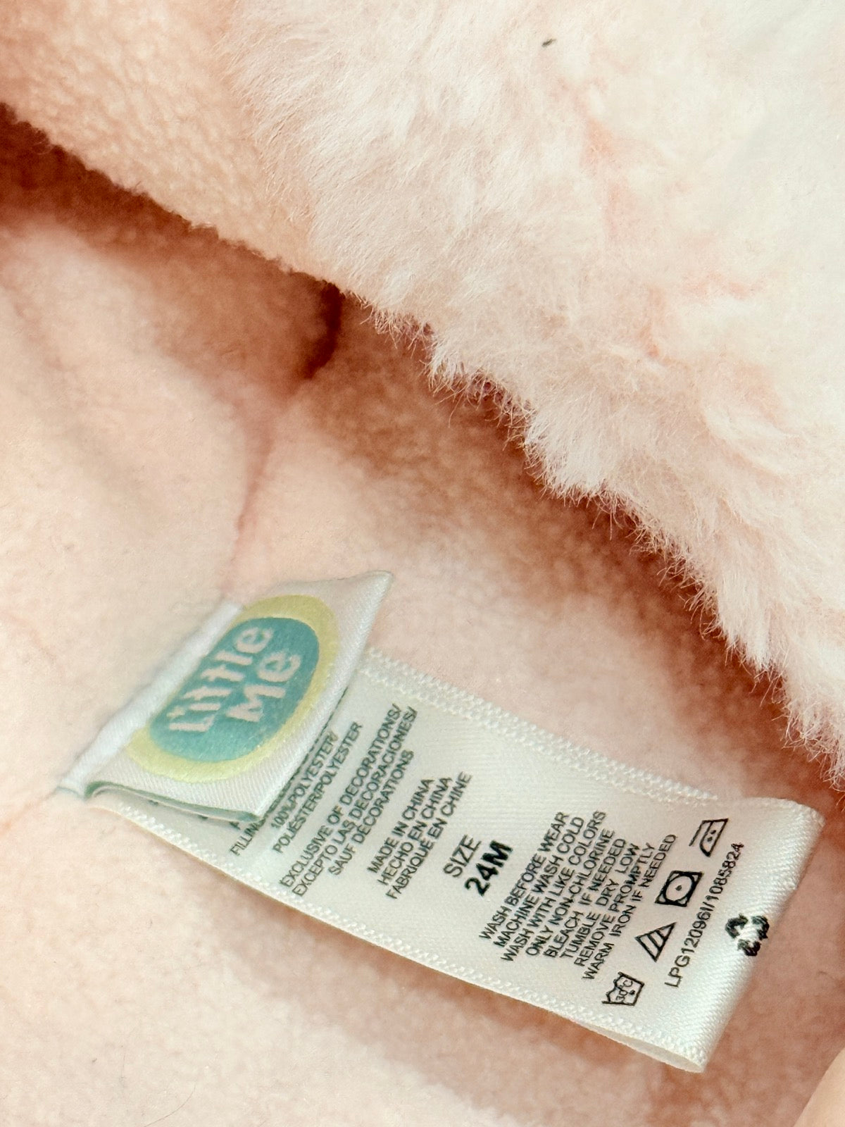 Little Me Pink Puffer Jacket Size 24M
