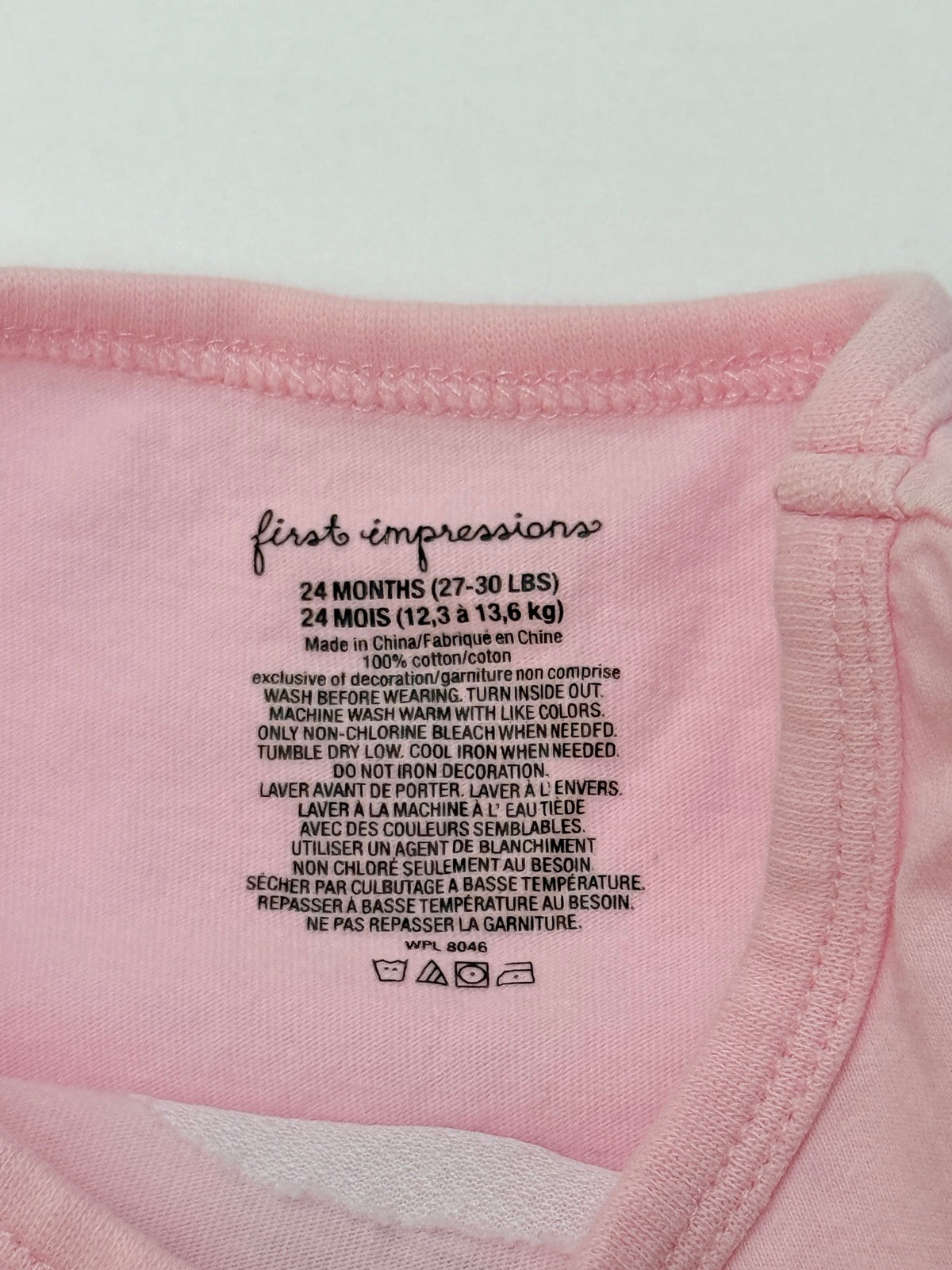 First Impressions Cherry Applique Tank Top 24M