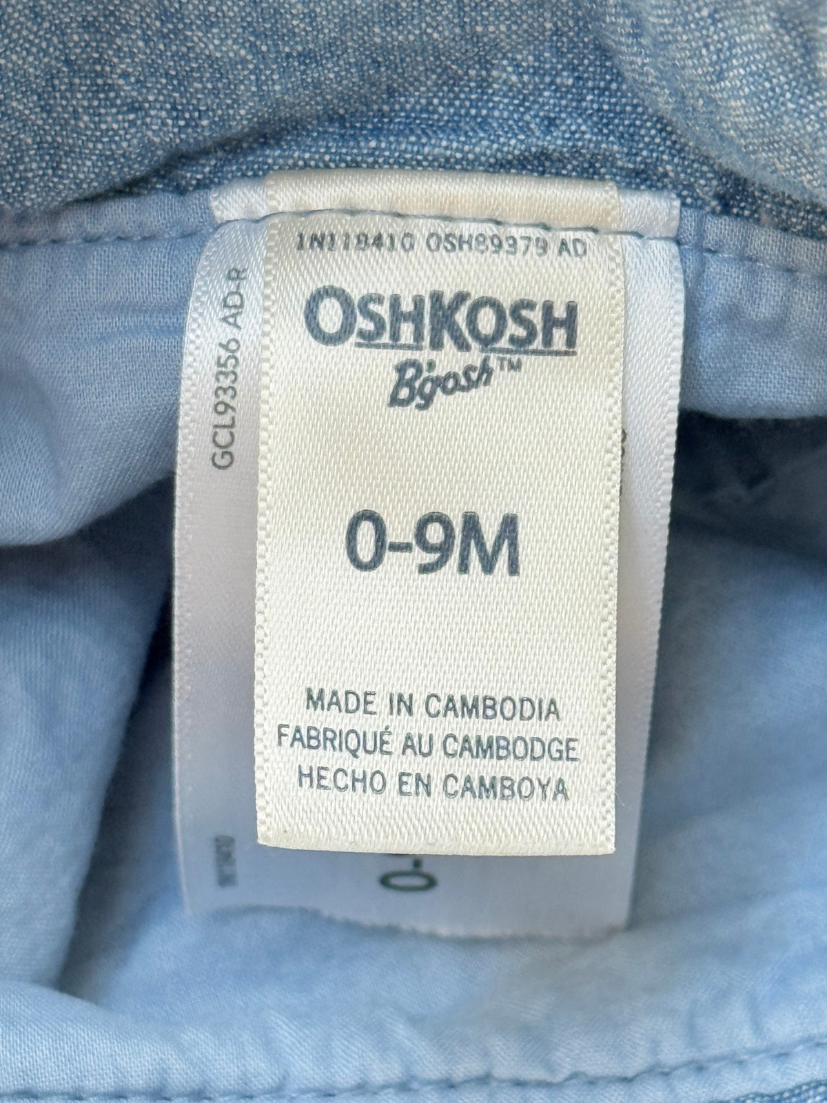 OshKosh B'gosh Chambray Bucket Hat 0-9M