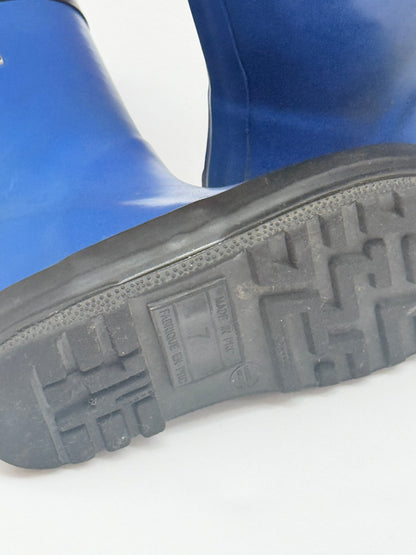 Stonz Blue Rain Boots Size 7