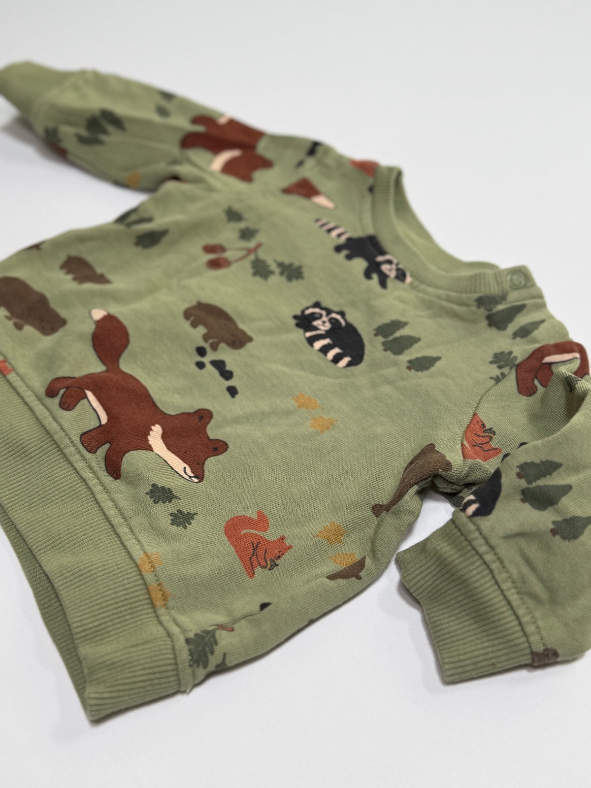 H&M Forest Animals Sweatshirt 4-6M