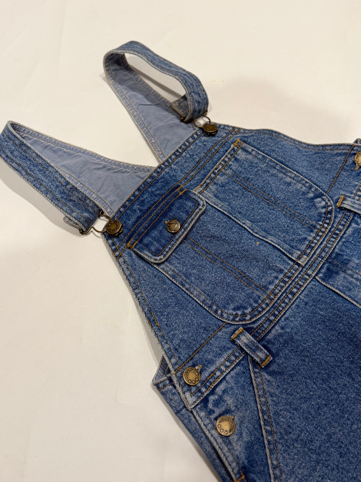 W.A.R.O. Denim Bib Overalls Size 7-8y