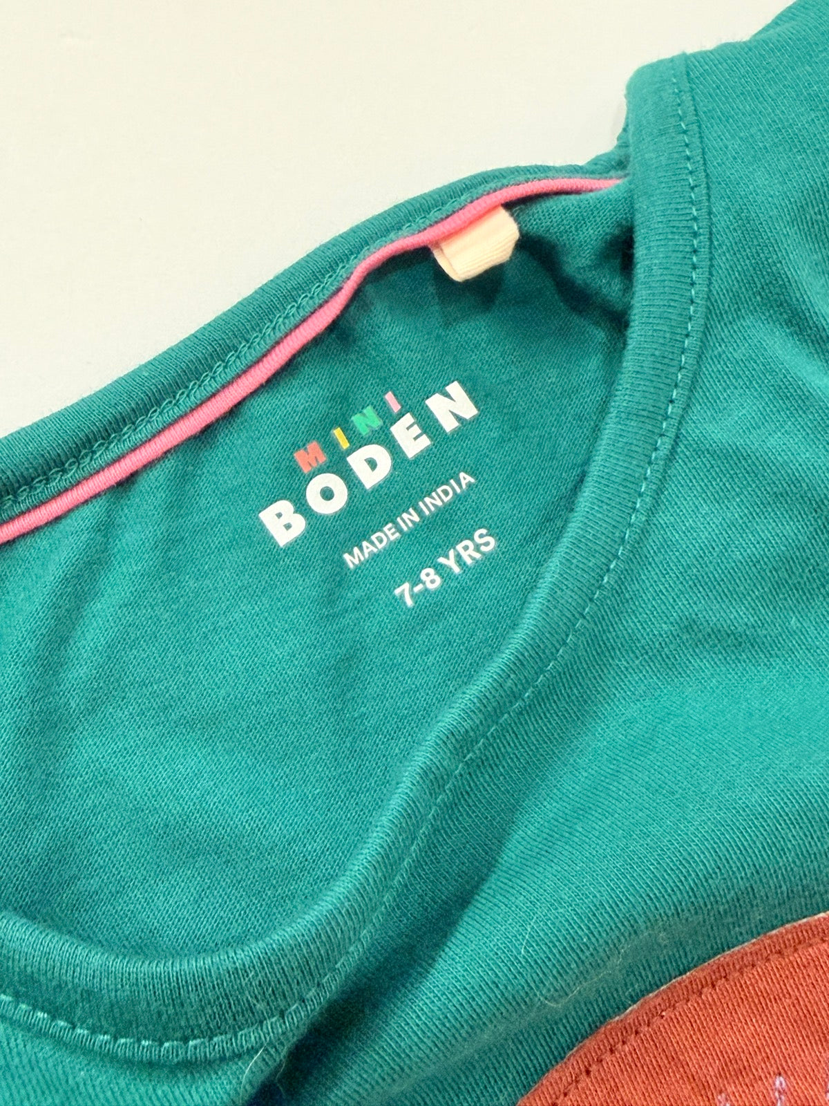 Mini Boden Owl Applique Long Sleeve Top 7-8y