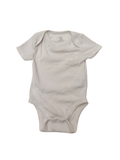 Baby Gap White Ribbed Bodysuit 12-18M