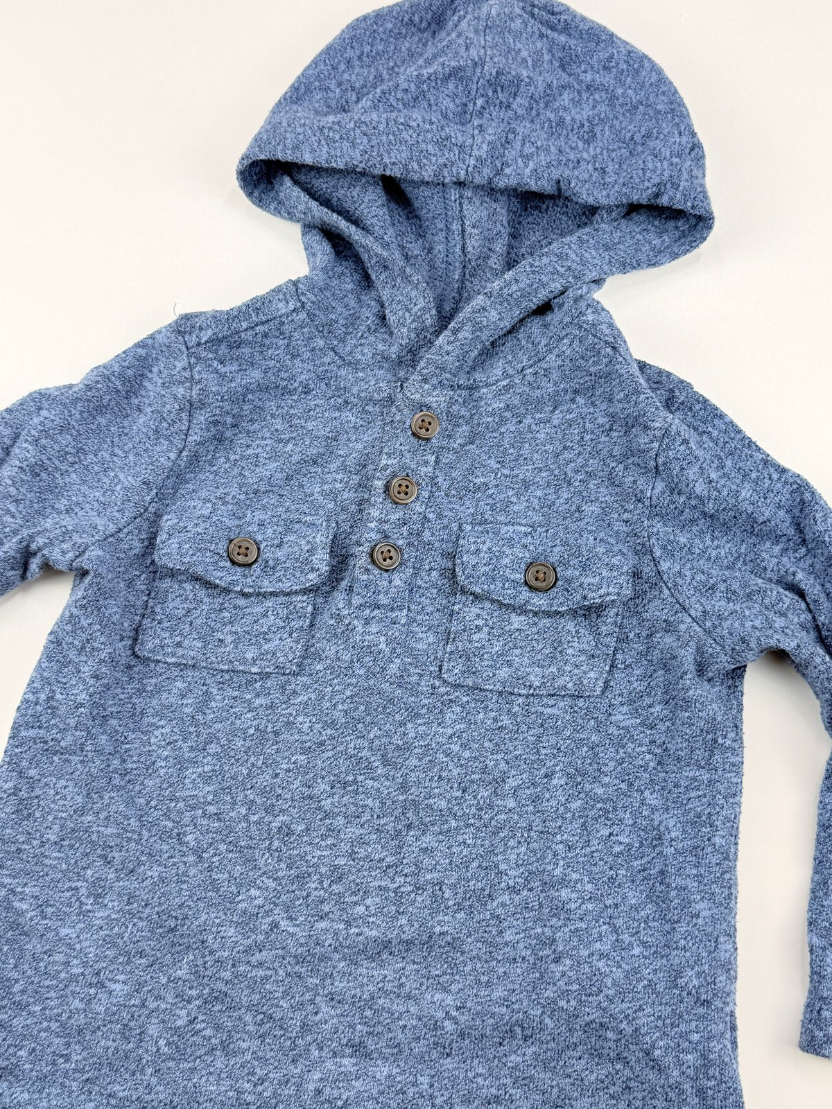 Old Navy Blue Henley Hoodie 2T