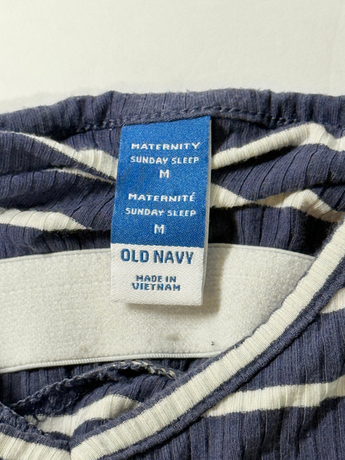 Old Navy Maternity Striped Sunday Sleep Dress M