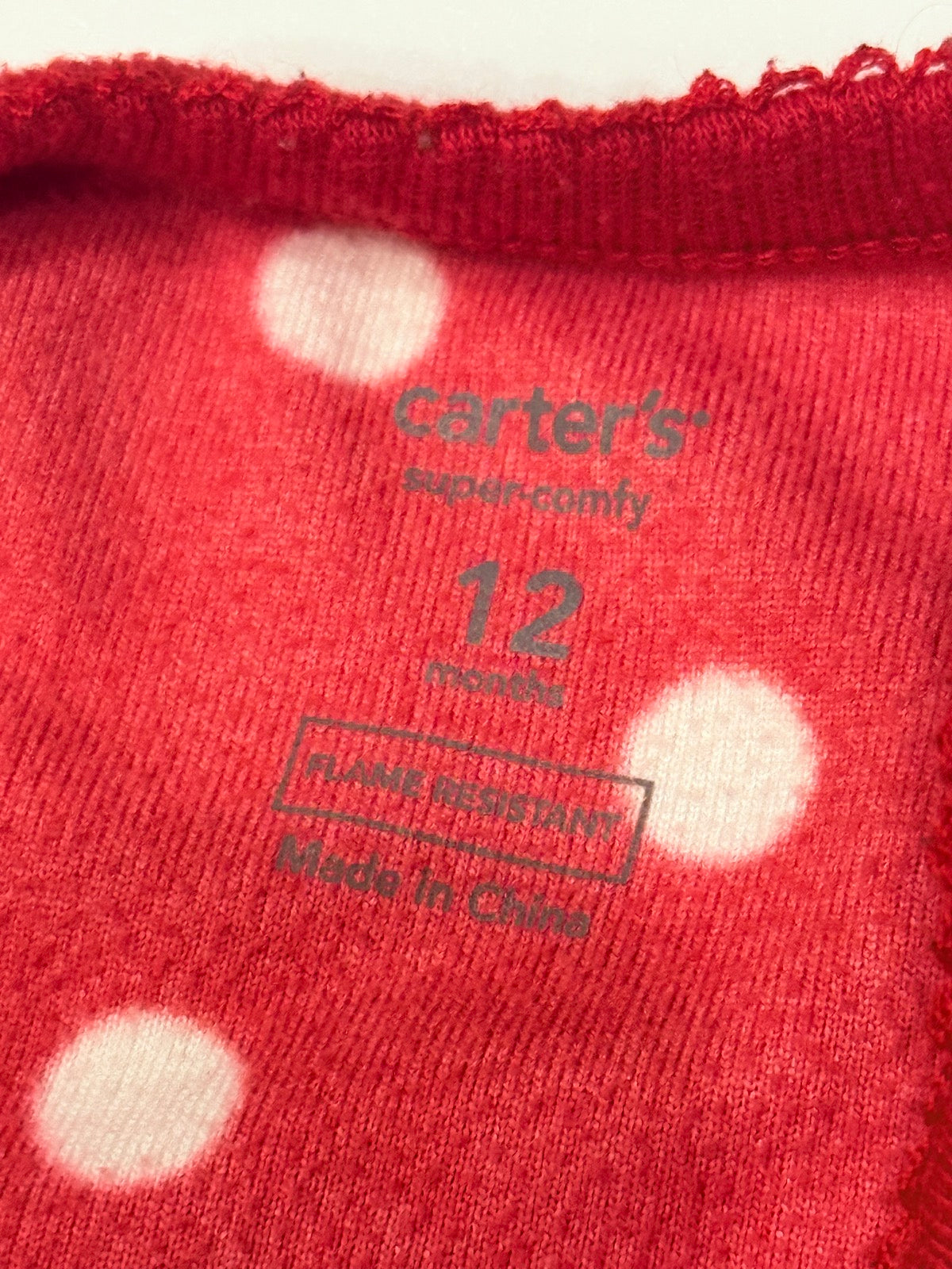 Carter's Christmas Reindeer Footed Sleeper 12M