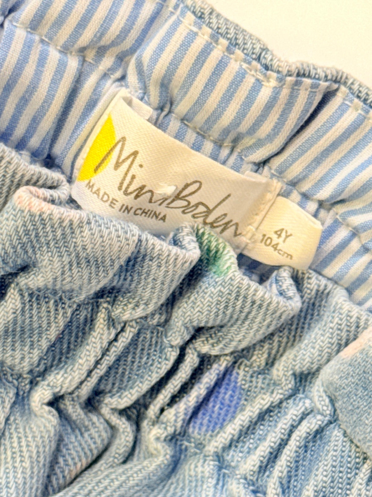 Mini Boden Polka Dot Denim Light weight Jeans 4Y