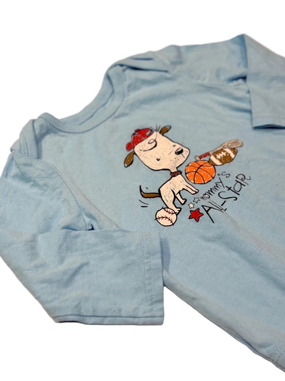 Children's Place Blue Mommy's All-Star Tee 9-12m