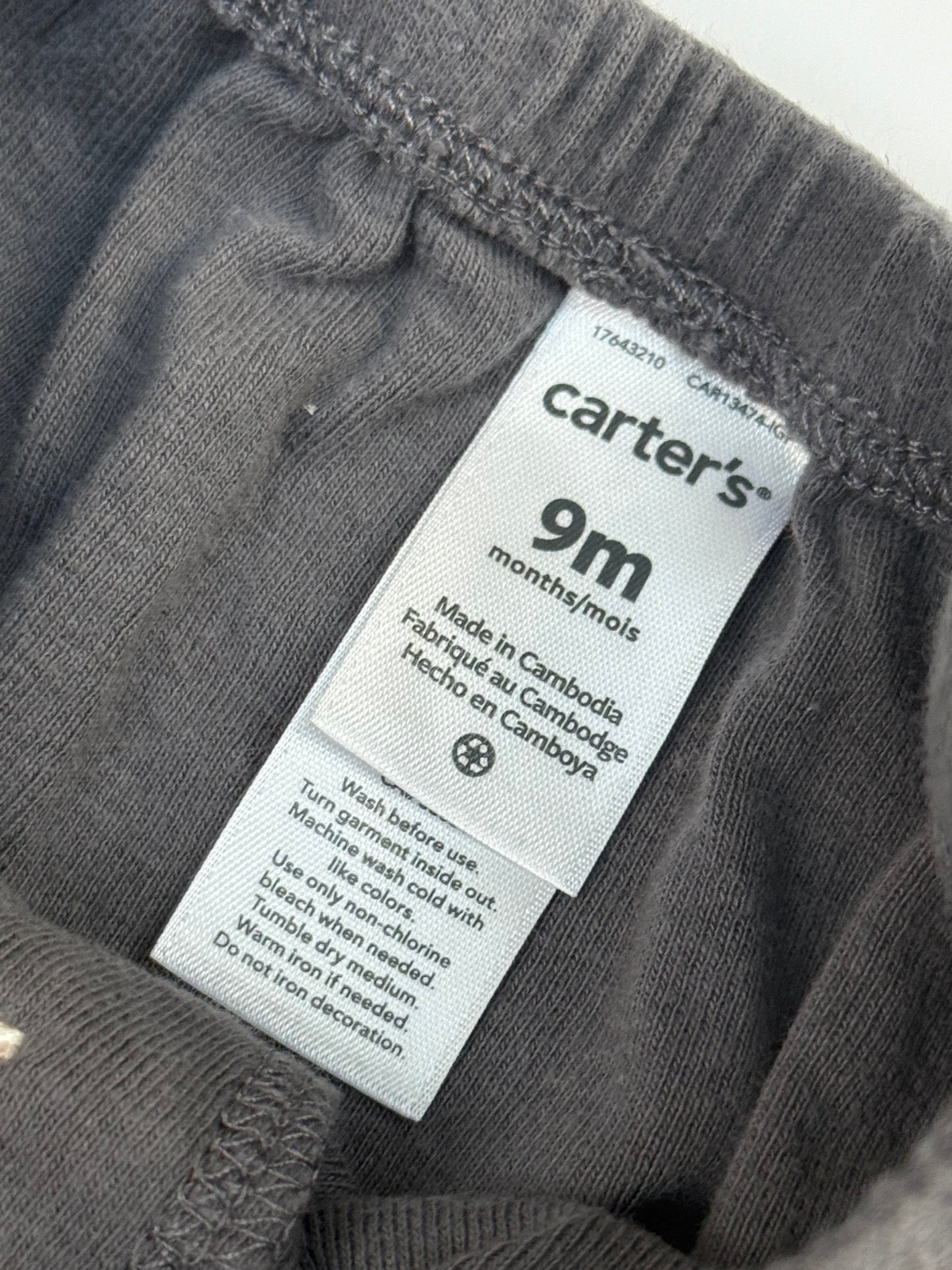 Carter's Gray Jogger Pants 9m
