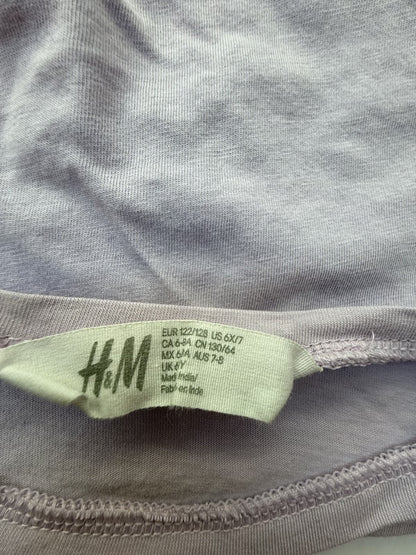 H&M Unicorn Graphic T-Shirt Size 6-7