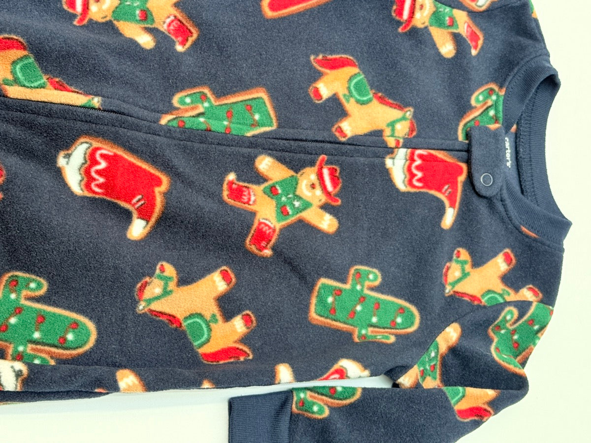 Carter's Gingerbread Fleece Footed Sleeper 12M