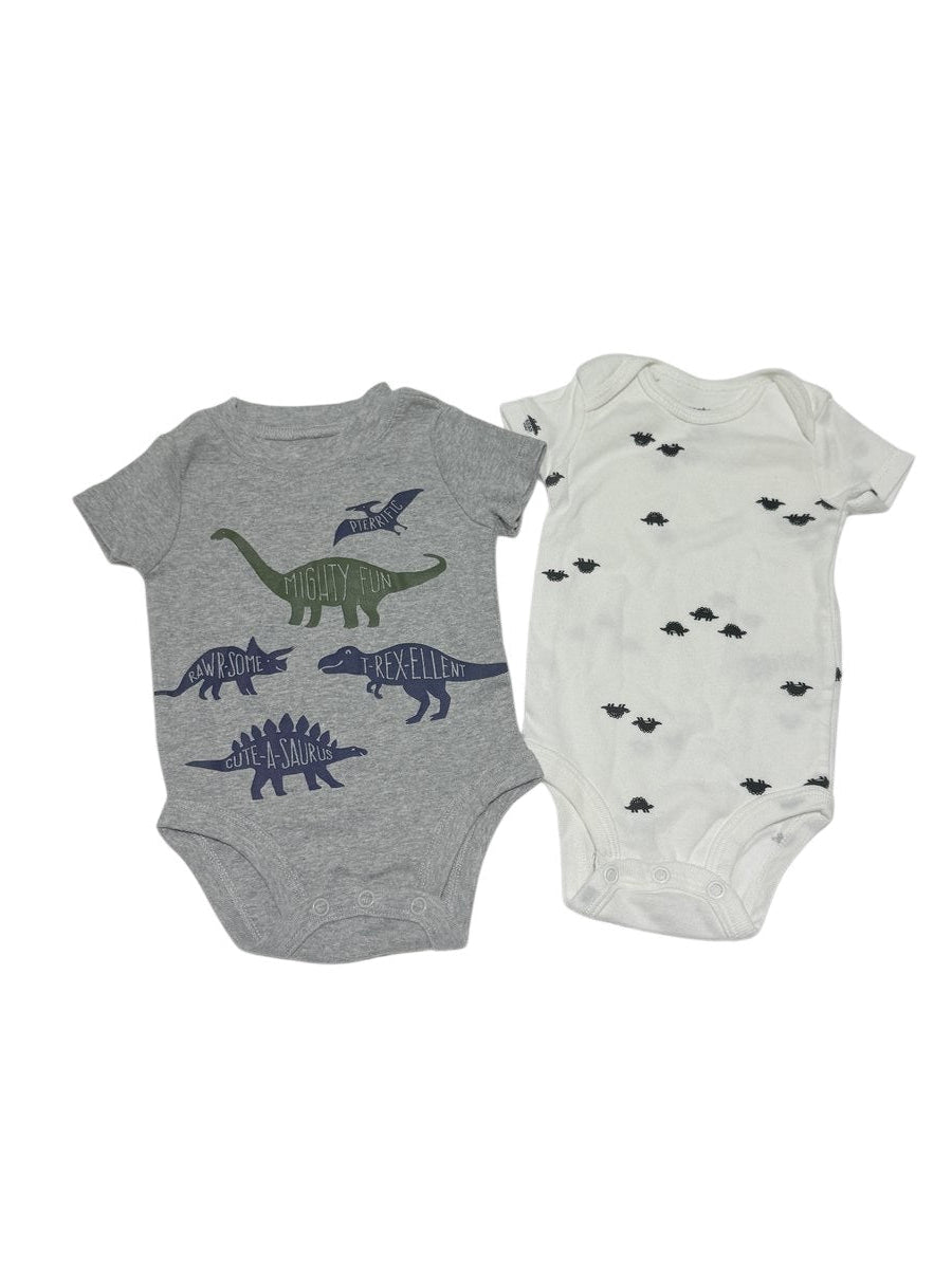Carter's Dinosaur Bodysuit 2-Pack 3M