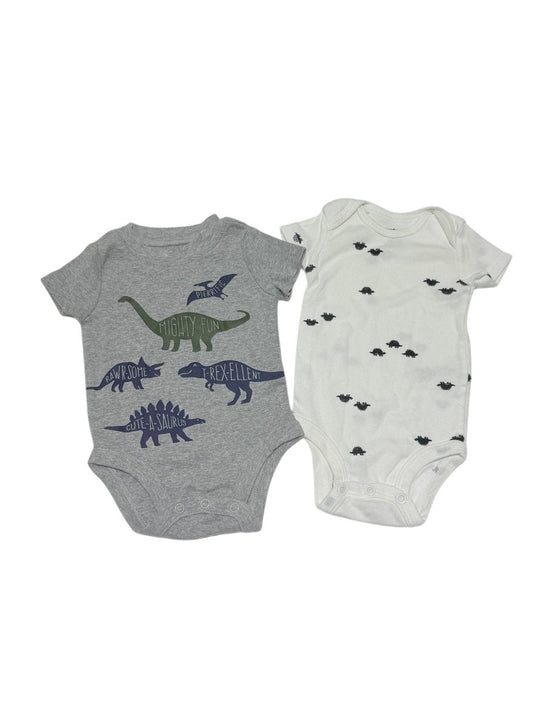 Carter's Dinosaur Bodysuit 2-Pack 3M