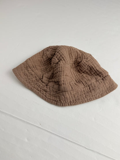 George Baby Brown Muslin Bucket Hat 18-24M