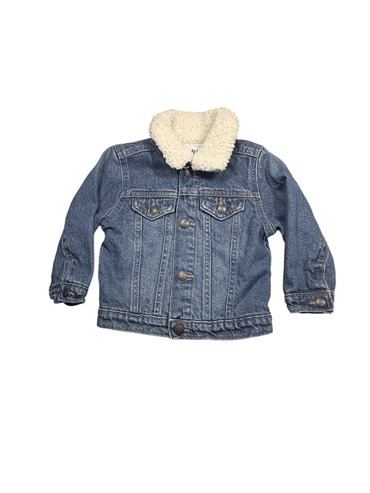 Old Navy Sherpa Collar Denim Jacket 18-24M