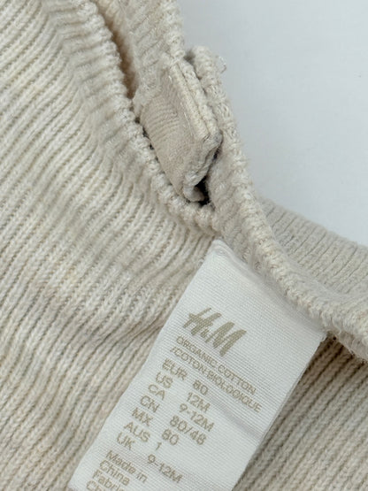 H&M Organic Cotton Ruffle Bodysuit 9-12M