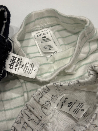 Carter's Pants 3pc Newborn