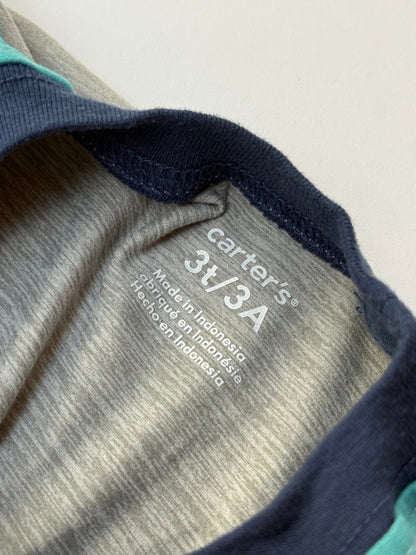 Carter's Gray Colorblock T-Shirt 3T