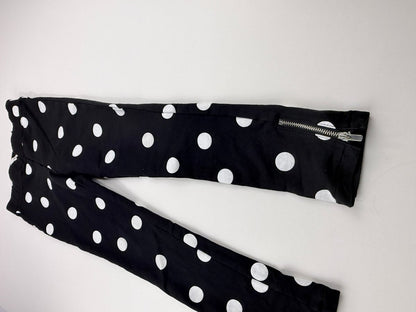 H&M Black Polka Dot Leggings Size 6-7Y
