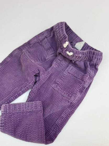 H&M Purple Corduroy Pants Size 18-24m