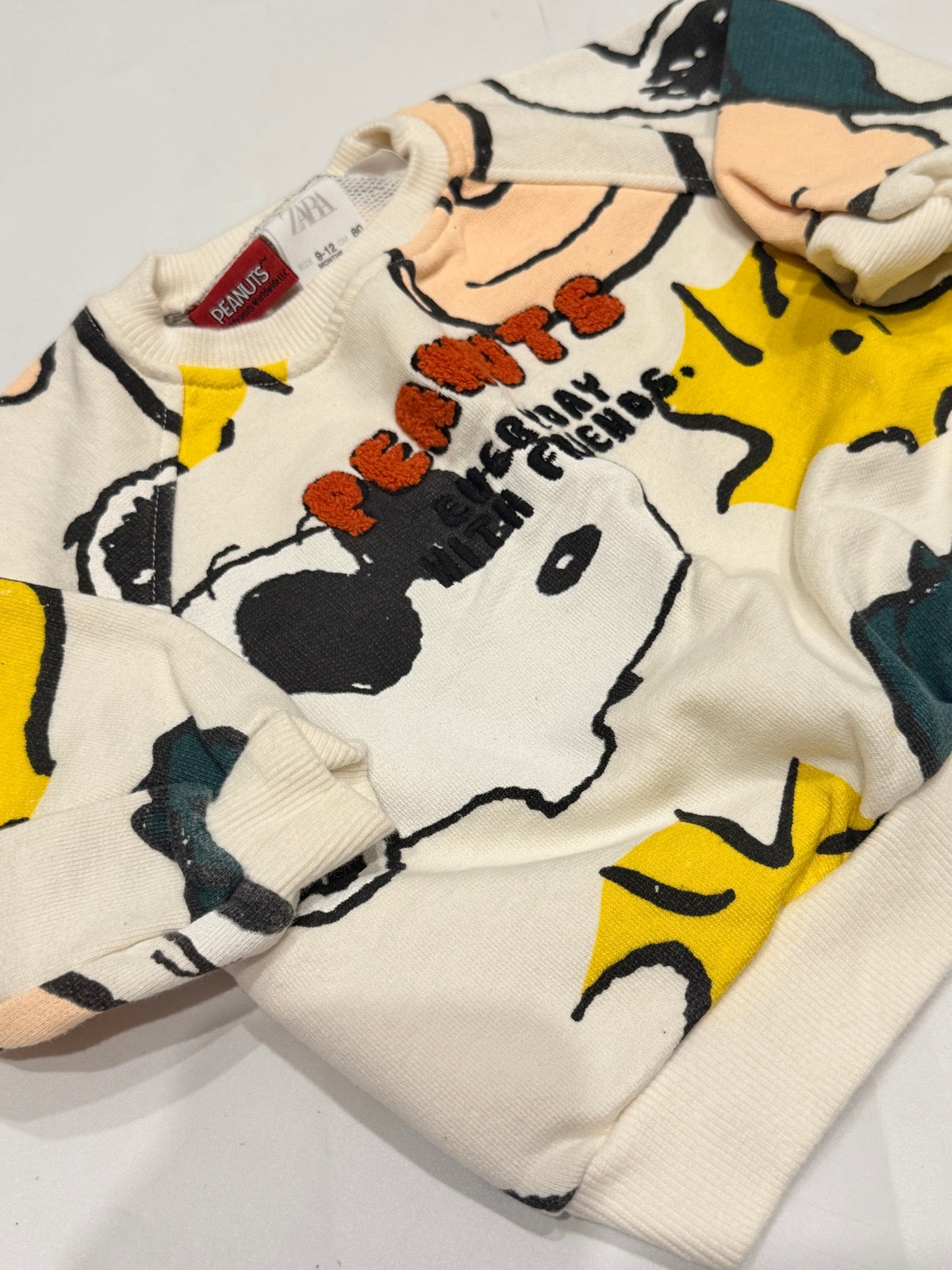 Zara Peanuts Snoopy Sweatshirt 9-12M