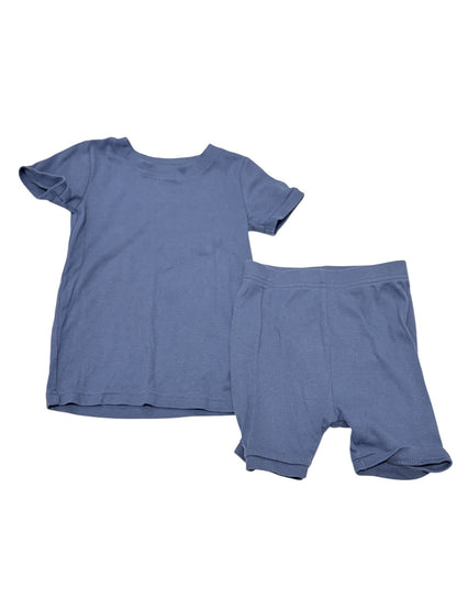 Old Navy Blue Ribbed Shorts Set 4T