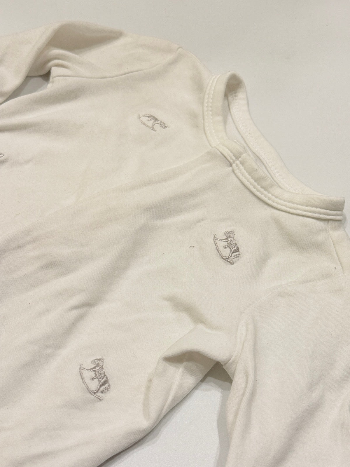 Ralph Lauren Cream Embroidered Sleeper 3M