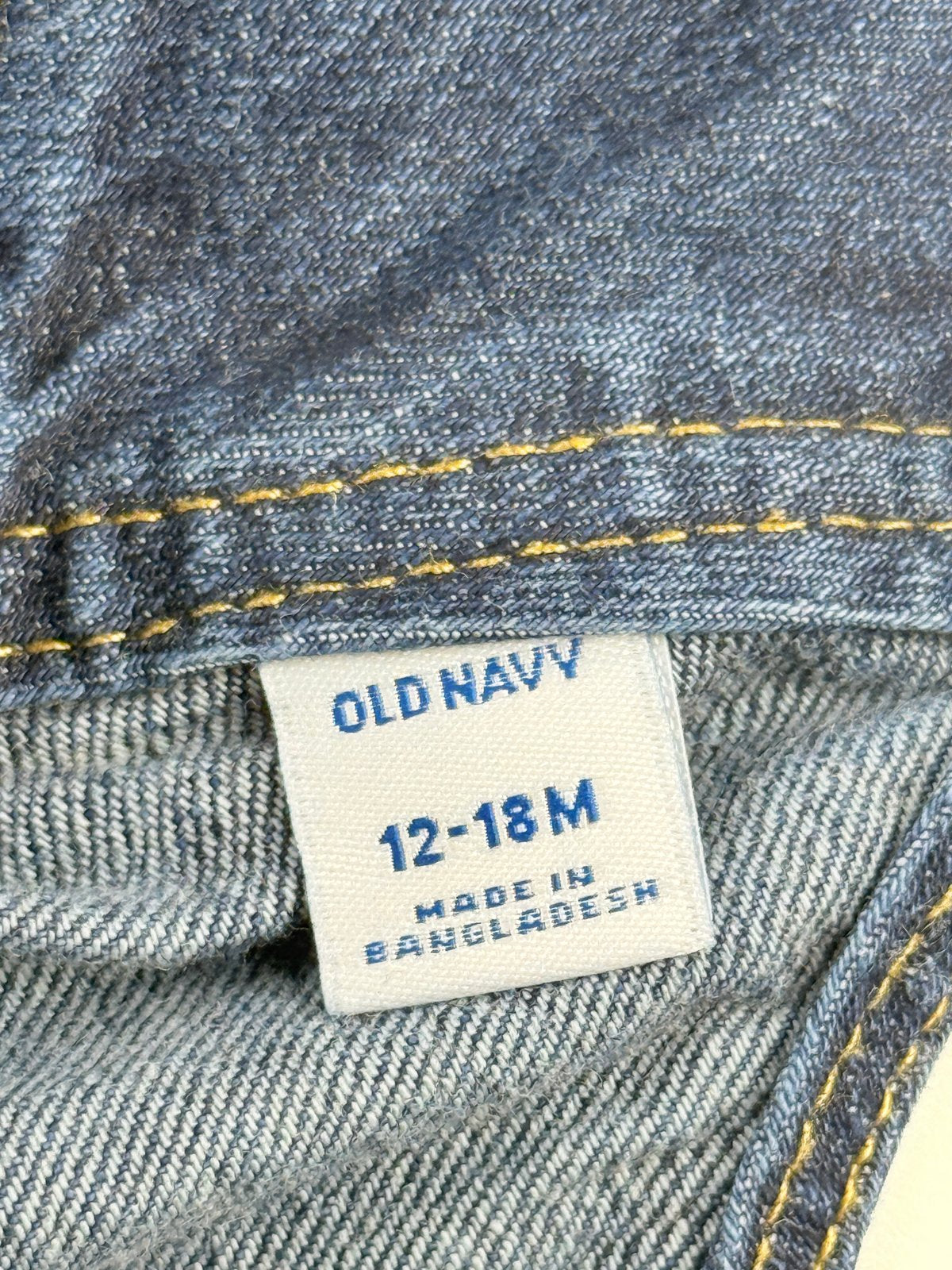 Old Navy Denim Overalls Size 12-18M
