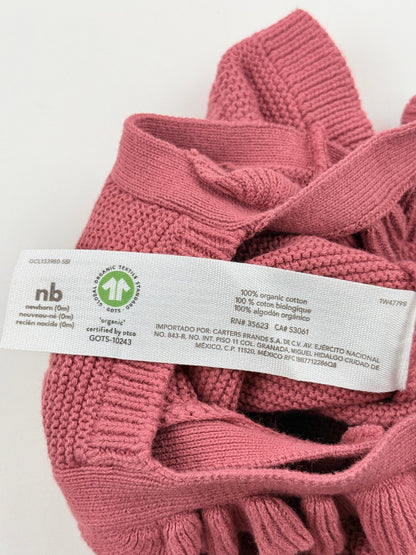 Little Planet Knit Ruffle Overalls Size NB