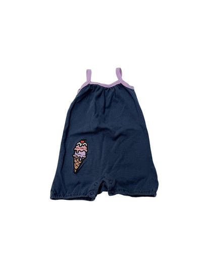 Snugabye Ice Cream Cone Romper 9-12M