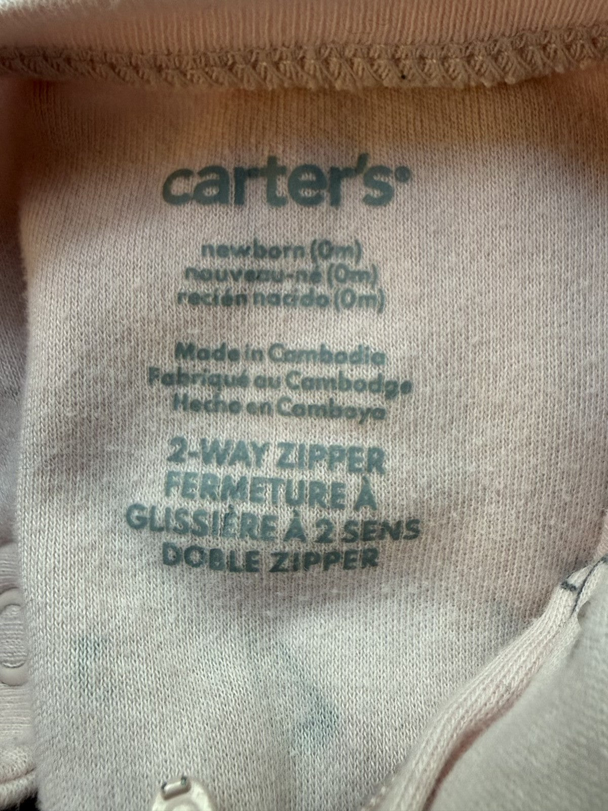 Carter's Animal Print Footed Sleeper Newborn