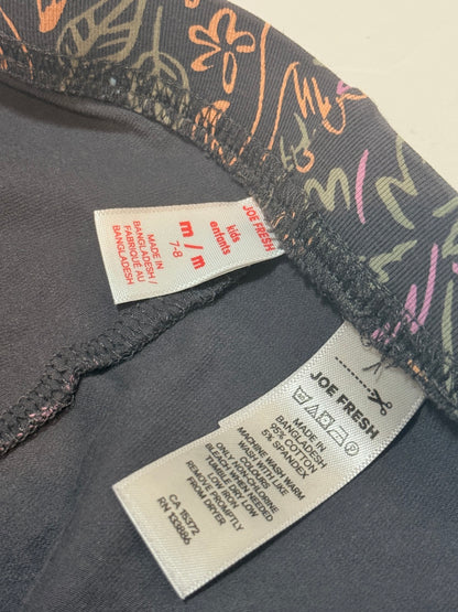 Joe Fresh Tropical Print Capri Leggings Size 7-8