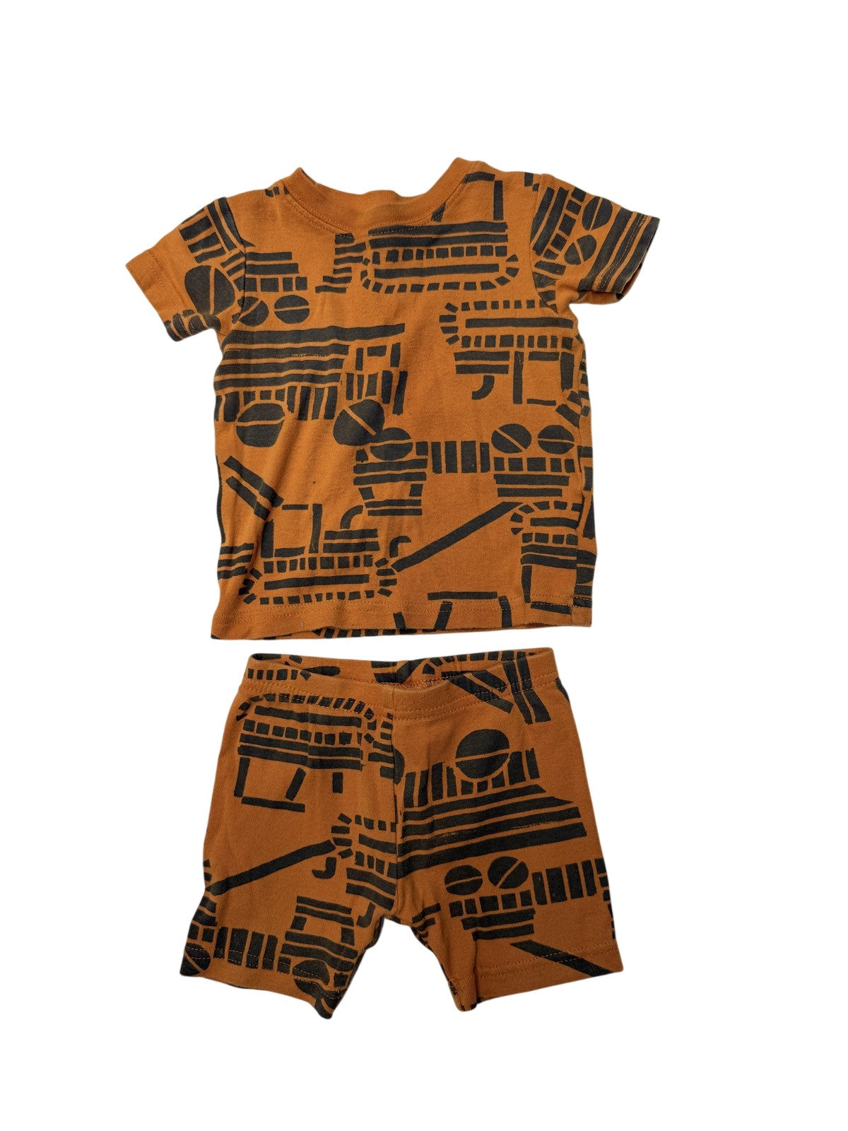 Carter's Train Print T-Shirt Shorts Set 12M