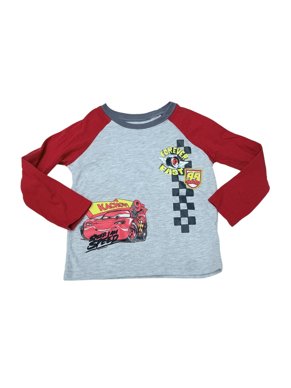 Disney Pixar Cars Lightning McQueen Raglan 4T