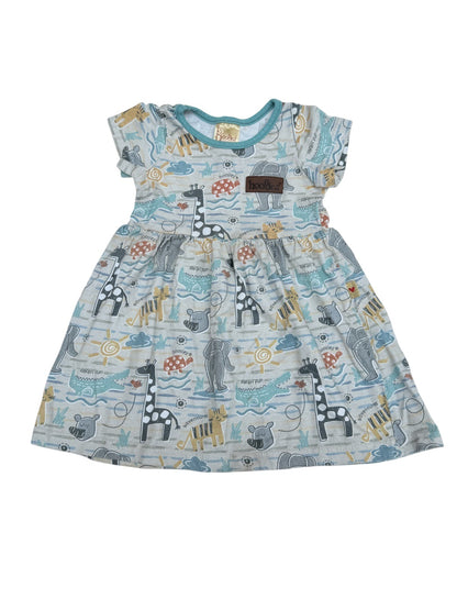 Hoolies Safari Print Dress 1 - 2 Years