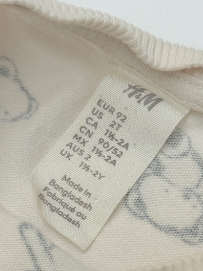 H&M Play Everyday Bear T-Shirt 2T