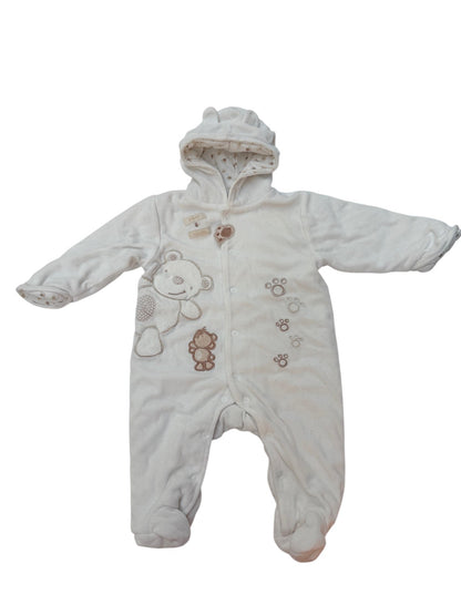 New Baby Bear Hooded Snowsuit 3/6M