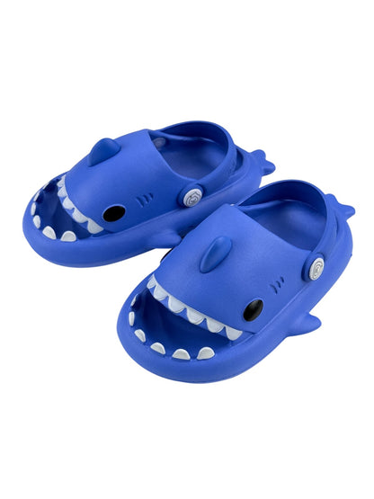 Blue Shark Clogs with Heel Strap US10.5