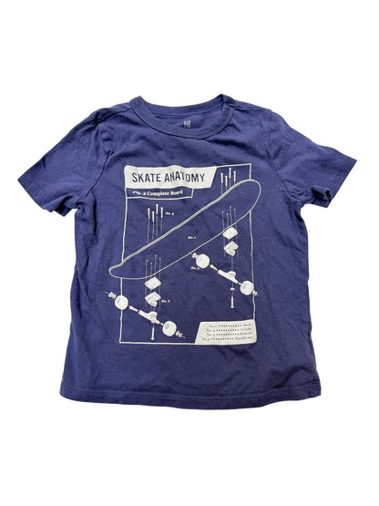 Gap Kids Skate Anatomy Graphic T-Shirt XS 4-5