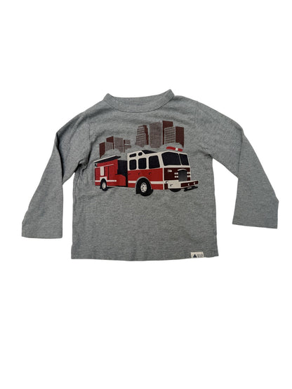 Gap Fire Truck Long Sleeve T-Shirt 2T
