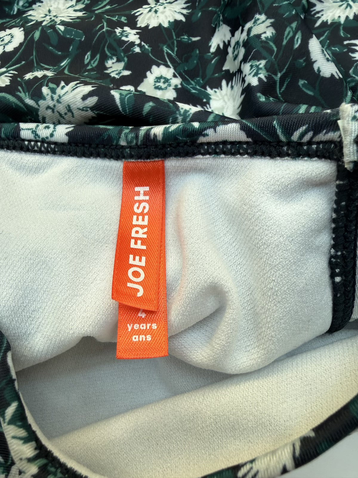 Joe Fresh Floral Two-Piece Swimsuit Set 4Y