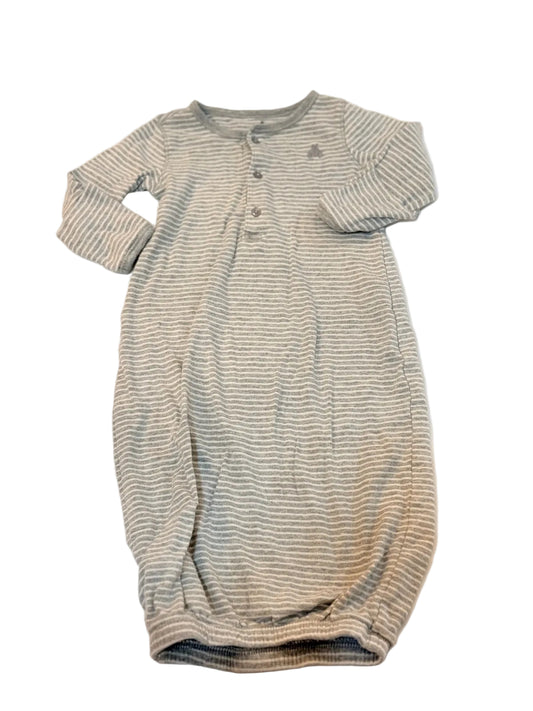 Baby Gap Gray Striped Sleep Gown 0-3M