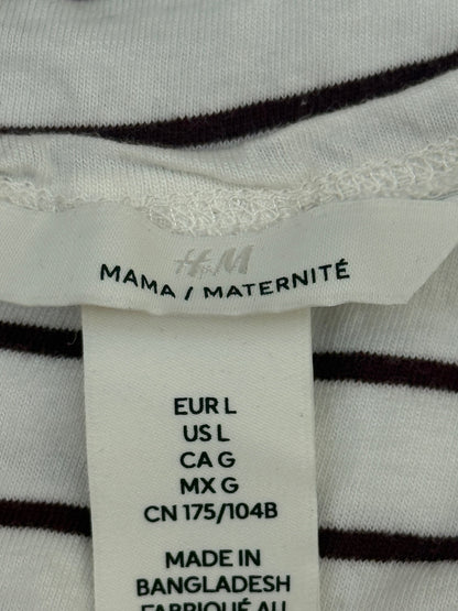 H&M Mama Maternity Striped Top L