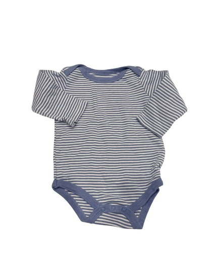 HiB Blue Stripe Long Sleeve Bodysuit 6-9M