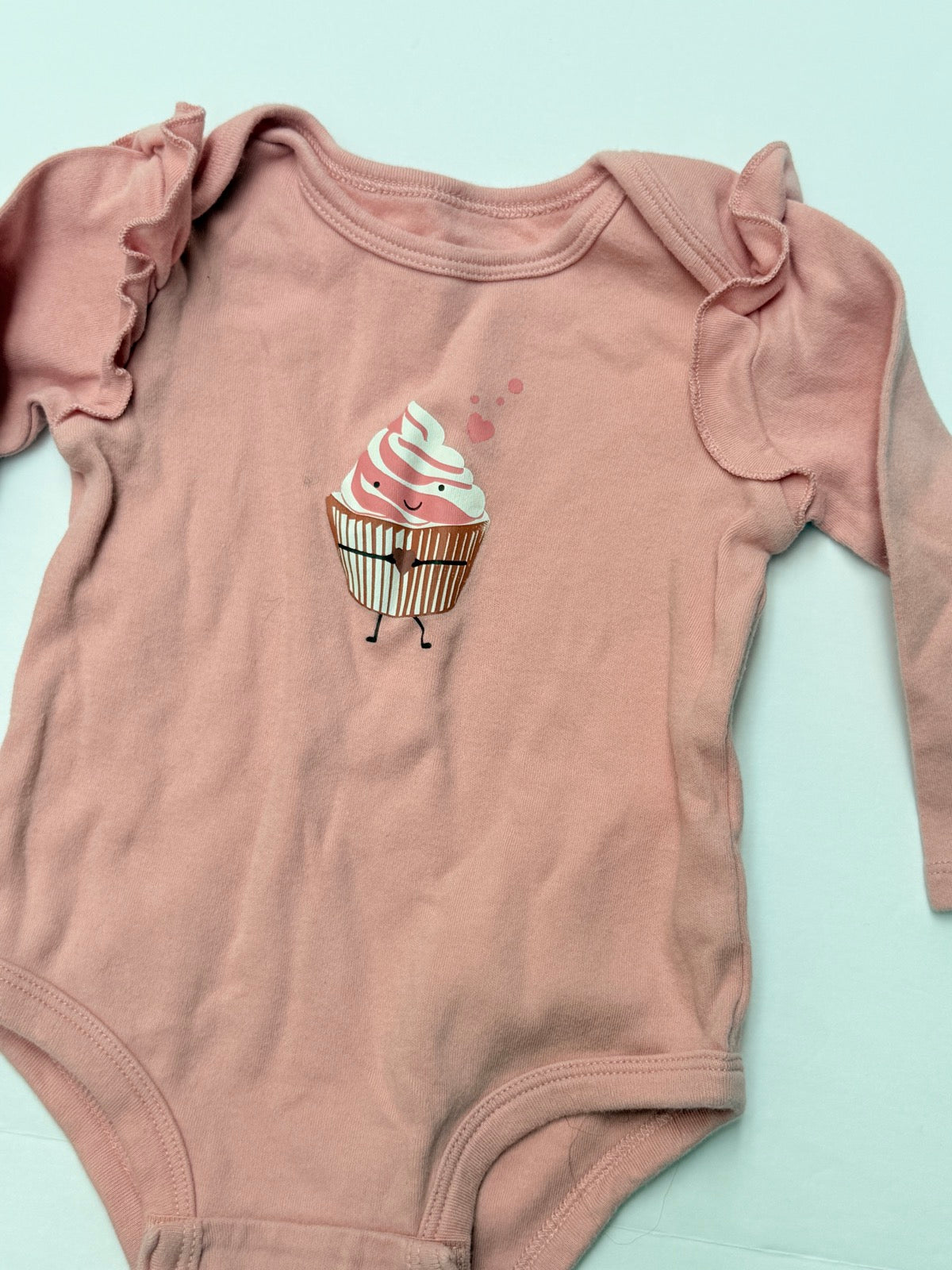 Pekkle Cupcake Ruffle Bodysuit 9M