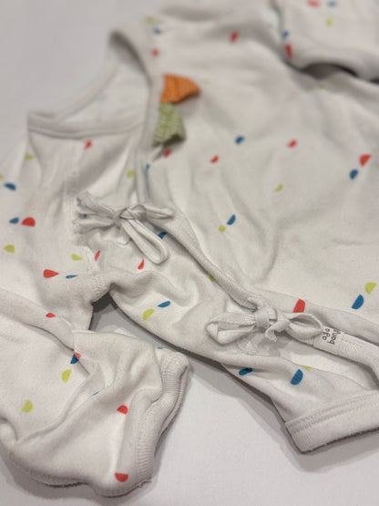 Agabang Confetti Dot Wrap Bodysuit 0-3m