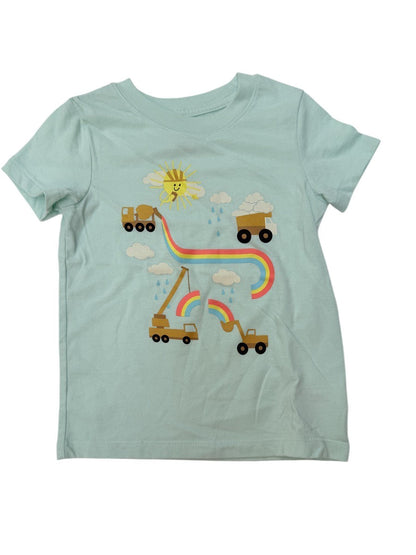 Cat & Jack Mint Rainbow Truck T-Shirt 2T